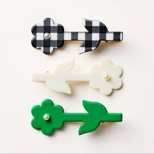 Kate Spade NY Target Limited Edition 3pk Floral Hair Clip Set